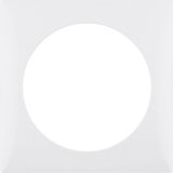 Integro Flow Frame, 1-Gang Polar White Glossy