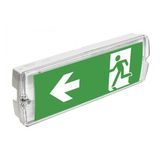 Emergency LED luminaire SAHER DUO, 3 W, 300 lm, 6400K, AC220-240V, IP65, 3 hours, dual-mode