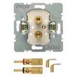 High-End speaker socket with banana plugs