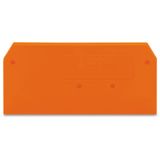 End and intermediate plate 2.5 mm thick orange