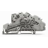 Multilevel installation terminal block L Push-in CAGE CLAMP® gray