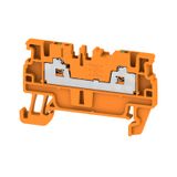 Feed-through terminal block, SNAP IN, orange, 1.5 mm², 17.5 A, 500 V, 