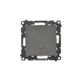 Single switch with backlight LED, 10AX, black matt