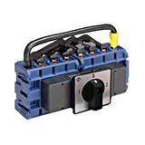 Changeover switch 4-pole, front mounting 63A, 22kW, 1-0-2