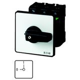 P3-100/E/HI11 On-Off switch, P3, 100 A, flush mounting, 3 pole, 1 N/O, 1 N/C, with black thumb grip and front plate