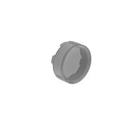 Extended lens for illuminated spring-return actuators, transparent