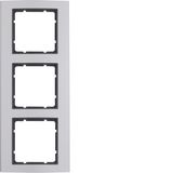 Frame 3gang, B.3, al./ant. matt, al. anodised