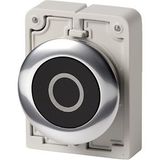 M30C-FDR-S-X0 Pushbutton, RMQ-Titan, Flat, maintained, black, inscribed, Metal bezel