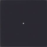 B.IQ push-button 1gang comf, KNX - B.IQ, glass black