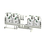 Feed-through terminal block, SNAP IN, white, 4 mm², 32 A, 1000 V, Numb