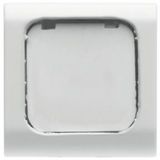 INTERCHANGEABLE BUTTON KEY - 22X22mm - WITH LABEL - SATIN WHITE - CHORUSMART