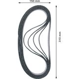 EXPERT N470 Sanding Belt for Belt Sanders 40 x 760 mm, Fine, 10-pc