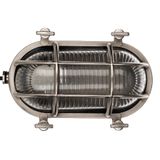 Bulkhead AHOI E27 Alu Nickel Oval IP64