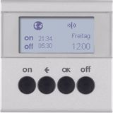 KNX radio timer quicklink, display, S.1/B.7, al., matt, lacq.
