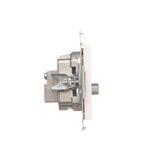 Double angled cover for ITC socket for Keystone, (module), anthracite, metalic