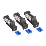 Fuse Plug for TYTAN, 3 x 20A, D02, complete, 24-60VDC