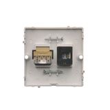 Roller blind momentary switch with key, white, 5A
