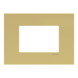 Frame - 1-gang / 3-modules - Niessen logo - Noble - Matt Gold