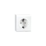OUTLET SURFACE MOUNTED SINGLE W/EARTH WHITE 6-PACK