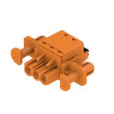 PCB plug-in connector, female plug, 5.08 mm, Number of poles: 3, 180°, PUSH IN with actuator, Clamping range, max. : 3.31 mm², Box
