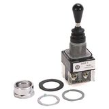 Allen-Bradley, 800T-T2H3EEXX, 30.5mm Type 4/13 Toggle Switch, Two Way Toggle, Up&Down-Spring Rtn, 1 NC, 1 NC