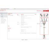Three-pole earthing and short-circuiting cable 95mm² with crimped cabl