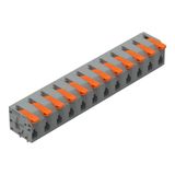 2601-1312 PCB terminal block; lever; 1.5 mm²; Pin spacing 7.5 mm; 12-pole; Push-in CAGE CLAMP®; 1,50 mm²; gray