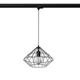 HANGING LAMP 3 PHASE UMBERTO BLACK E27 4000K 7.5W 690LM
