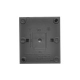 Double aerial socket type "F", (module), Simon 24, IP20/IP44, black matt