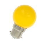 LED Ball G45 B22d 240V 1W Yellow