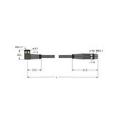 Actuator, Sensor and Supply Cable, PUR Extension Cable   PKW4M-3-PSG4M/TXL