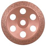 Tungsten carbide grinding head 180 x 22.23 mm; fine, angled