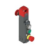 NG series safety switch with lock and integrated control devices, with actuator