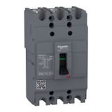 circuit breaker Easypact EZC100B - TMD - 20 A - 3 poles 3d