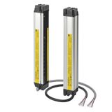 Safety Light Curtain, F3SJ Easy, Type 4, 25 mm resolution, range 0.2 to 7.0 m, height 465 mm, NPN F3SE0105F