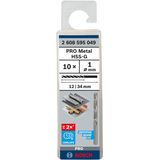 Metal drill bits HSS-G, DIN 338 1 x 12 x 34 mm 10 pcs.