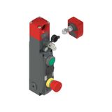 NG series safety switch with lock and integrated control devices, with actuator