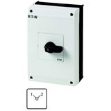 T5B-3-8222/I4 Changeoverswitches, T5B, 63 A, surface mounting, 3 contact unit(s), Contacts: 6, 90 °, maintained, Without 0 (Off) position, 1-2, Design number 8222