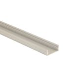 Attached aluminum profile PF, 24x10 mm, without diffuser, 2 m