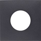 Centre plate for push-button/pilot lamp E10, B.3/B.7, ant., matt