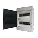 Flush-mounted enclosure 2-rows, 24MW, for partition wall