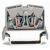 2-conductor miniature through terminal block 2.5 mm² with test option