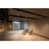 2m mounting track deep, 48V TRACK, black, DALI
