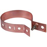 Downpipe clamp 60-100mm, Cu with connection bore D 10.5mm