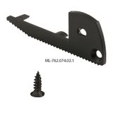 End cap for BL with hole, black color, 1 pc