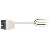 pre-assembled connecting cable Eca Plug/open-ended dark gray