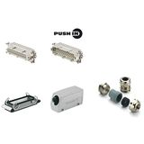 RockStar® HDC kits-Heavy-duty connectors, Kit, HE, Size: 8, Poles: 24, PUSH IN, 500 V, 16 A, diecast aluminium, M 32