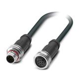 SAC-8P-P12MS/ 0,3-PUR/P12FS SH - Sensor/actuator cable