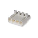 Coupler 4-p plug, narrow, wht