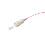 OpDAT pigtail SC-PC, OM4, violet